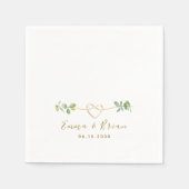 Eukalyptus Hochzeitsservietten Serviette (Vorderseite)