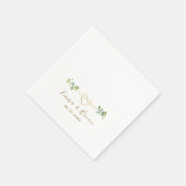 Eukalyptus Hochzeitsservietten Serviette (Ecke)