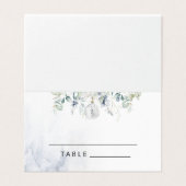 Eukalyptus-Hochzeitsstipps (Blauer Winter) Platzka (Außenseite Aufgefaltet)