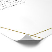 Eukalyptus-Hochzeitstabelle Poster (Ecke)