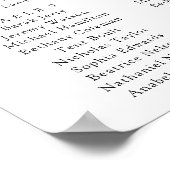 Eukalyptus-Hochzeitstabelle Poster (Ecke)