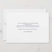 Eukalyptus-Hochzeitstag-Foto Dankeskarte (Rückseite)