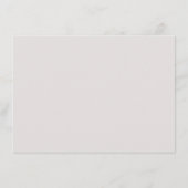 Eukalyptus-Hochzeitstiefeldbeilage Begleitkarte (Rückseite)