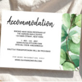 Eukalyptus Hochzeitsunterkünfte Einladung