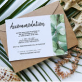 Eukalyptus Hochzeitsunterkünfte Einladung