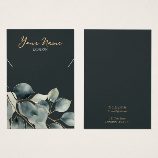 Eukalyptus hübsche Halskette (Vorne & Hinten)