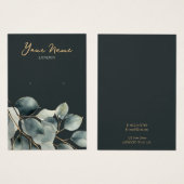 Eukalyptus hübsche Ohrring-Grafikkarte (Vorne & Hinten)