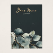 Eukalyptus hübsche Ohrring-Grafikkarte (Vorderseite)