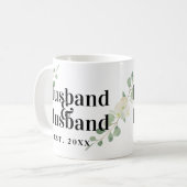 Eukalyptus Husband & Husband Gay Marriage Kaffeetasse (Vorderseite Links)