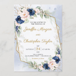 Eukalyptus-Imitate für Seestreitkräfte und Blütenb Einladung