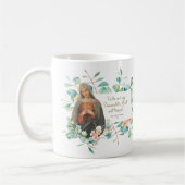 Eukalyptus-Immakulat Herz Mary Kaffeetasse (Links)