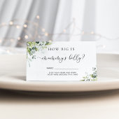 Eukalyptus in Aquarellfarbe, wie groß der Bauch de Begleitkarte