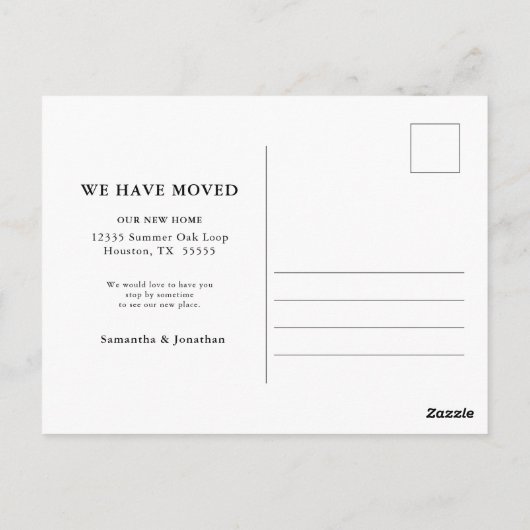 Eukalyptus in Aquarellfarbe Wir haben eine neue Ad Postkarte (Rückseite)