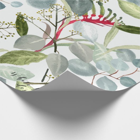 Eukalyptus in Australien verlasse Großes Ausmaß Geschenkpapier (Ecke)