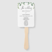 Eukalyptus in der Region Verlasse Hochzeitsfeierli Fächer (Vorderseite)