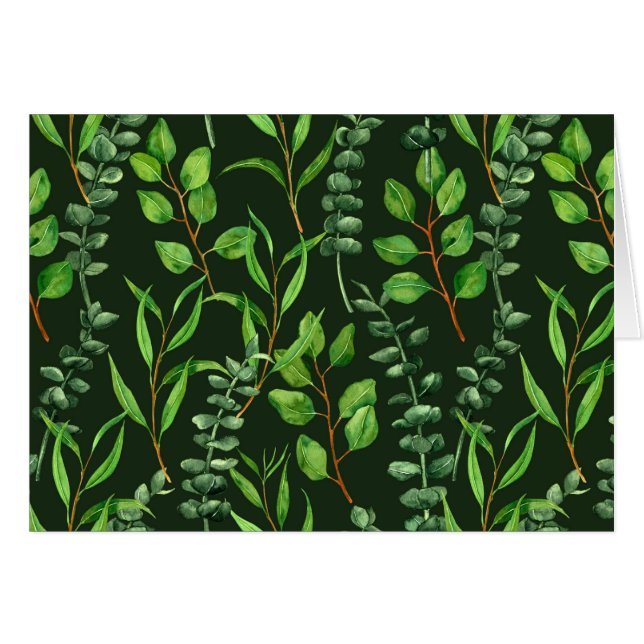 Eukalyptus in dunkelgrün (Vorderseite (Horizontal))