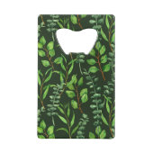 Eukalyptus in dunkelgrün geldbeutel flaschenöffner (Rückseite)