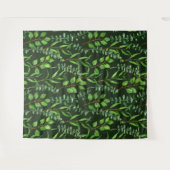Eukalyptus in dunkelgrün wandteppich (Vorderseite (Horizontal))