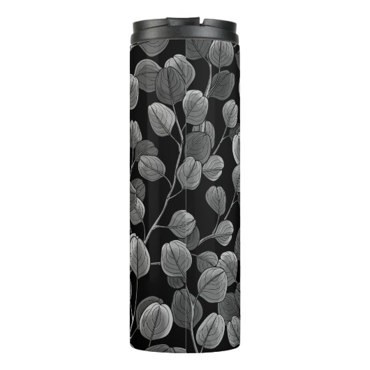 Eukalyptus in grau thermosbecher (Rückseite)