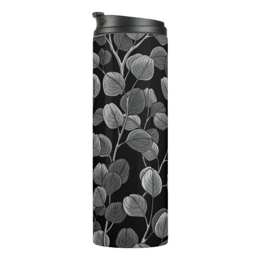 Eukalyptus in grau thermosbecher (Nach rechts gedreht)