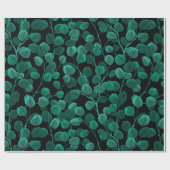 Eukalyptus in schwarz geschenkpapier (Flach)