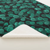 Eukalyptus in schwarz sherpadecke (3/4)