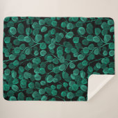 Eukalyptus in schwarz sherpadecke (Vorderseite (Horizontal))