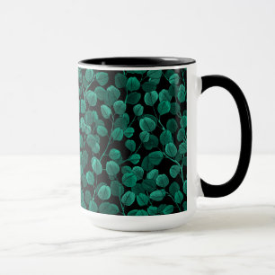 Eukalyptus in schwarz tasse
