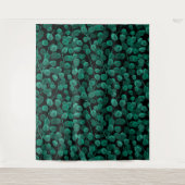 Eukalyptus in schwarz wandteppich (Vorderseite)