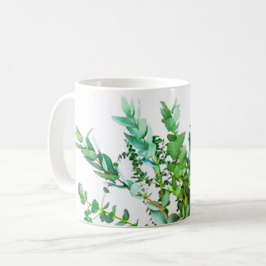 Eukalyptus Kaffeetasse (Vorderseite Links)