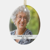 Eukalyptus Kardinal Foto Keepake Memorial Keramik Ornament (Rechts)