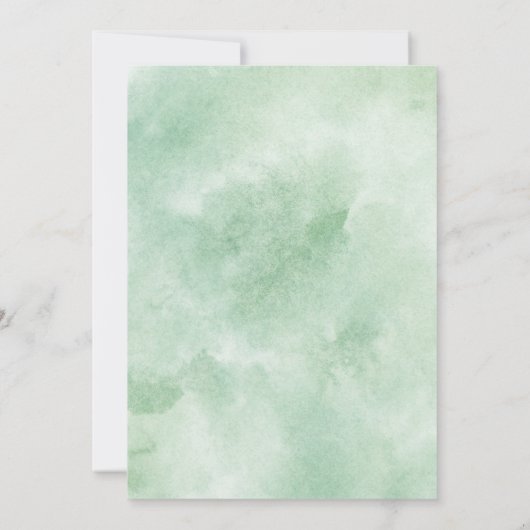 Eukalyptus-Karten für die Ankündigung von Wasserfa (Rückseite)