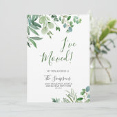 Eukalyptus-Karten für die Ankündigung von Wasserfa (Stehend Vorderseite)