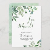 Eukalyptus-Karten für die Ankündigung von Wasserfa (Vorne/Hinten)