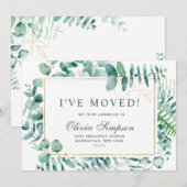 Eukalyptus-Karten für die Ankündigung von Wasserfa (Vorne/Hinten)