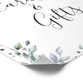 Eukalyptus-Karten und Geschenke für Hochzeiten Poster (Ecke)