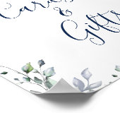 Eukalyptus-Karten und Geschenke für Hochzeiten Poster (Ecke)