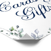 Eukalyptus-Karten und Geschenke für Hochzeiten Poster (Ecke)