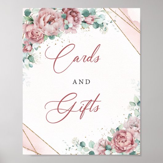 Eukalyptus-Karten und Geschenke Poster (Vorne)