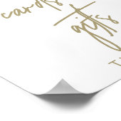 Eukalyptus-Karten und Geschenke-Zeichen Poster (Ecke)