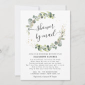 Eukalyptus-Kinderdusche nach dem Posteingang Einladung (Vorderseite)