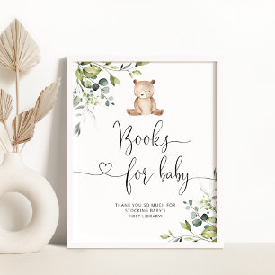 Eukalyptus kleiner Bär, Eukalyptusbücher für Baby Poster