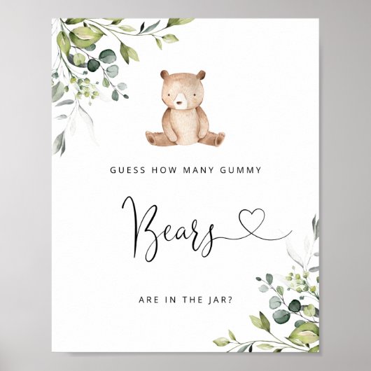 Eukalyptus-kleiner Bär rächte, wie viele Gummibäre Poster (Vorne)