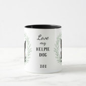 Eukalyptus-Kranz Australischer Kelpie-Hund Monogra Tasse (Zentrum)