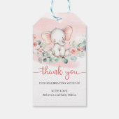 Eukalyptus-Kranz-Babydusche Geschenkanhänger (Rückseite)