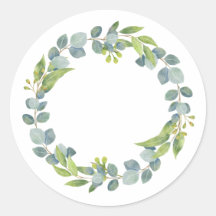Eukalyptus-Kranz-Hochzeitsumschlagsverschlüsse - S