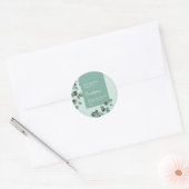 Eukalyptus-Kräutertee-Geschäftsetikett Runder Aufkleber (Umschlag)