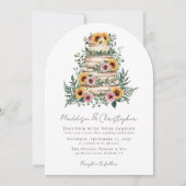 Eukalyptus-Kuchenblume Einladung (Vorderseite)