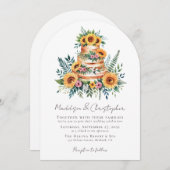 Eukalyptus-Kuchenblume Einladung (Vorne/Hinten)