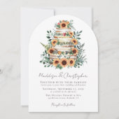 Eukalyptus-Kuchenblume Einladung (Vorderseite)